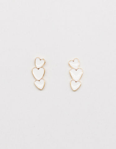 S + G-Heart of hearts earrings