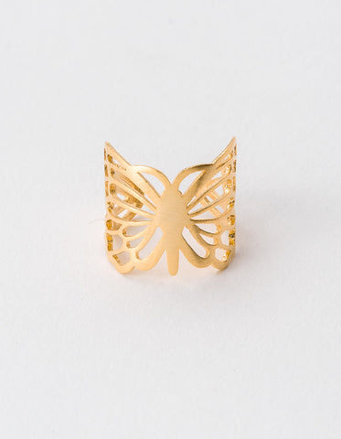 Ring Gold Butterfly