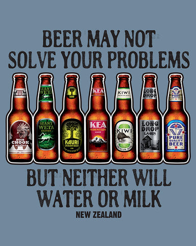 Tee shirt -Beer may Not Solve Your Probems