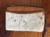 Cowhide card and coin purse