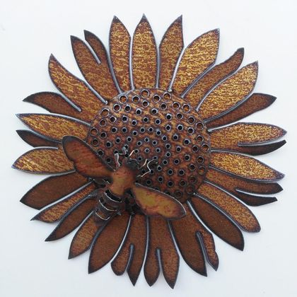 Ironweed - Sunflower with Bee